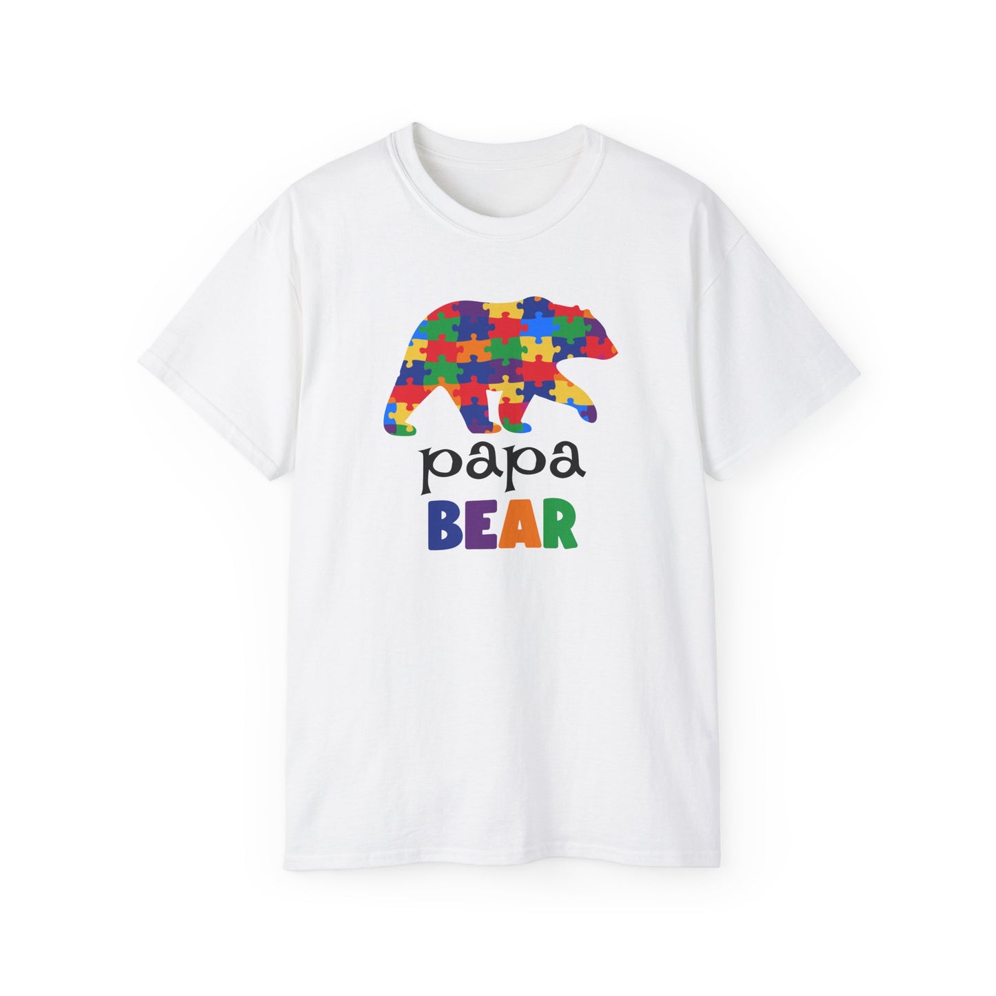 Colorful Papa Bear T-Shirt, Perfect for Father's Day, Gift for Dads