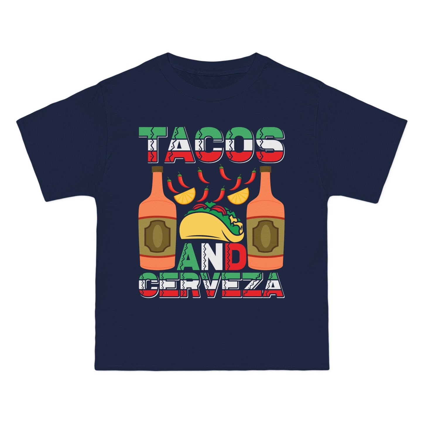 Taco and Cerveza Lover Tee, Mexican Food Graphic Shirt, Foodie Gift, Funny T-Shirt, Taco Tuesday Top, Food Pun Clothing