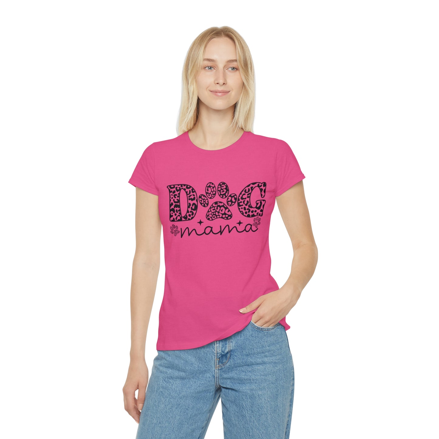 Dog Mom Iconic T-Shirt, Women's Dog Lover Tee,