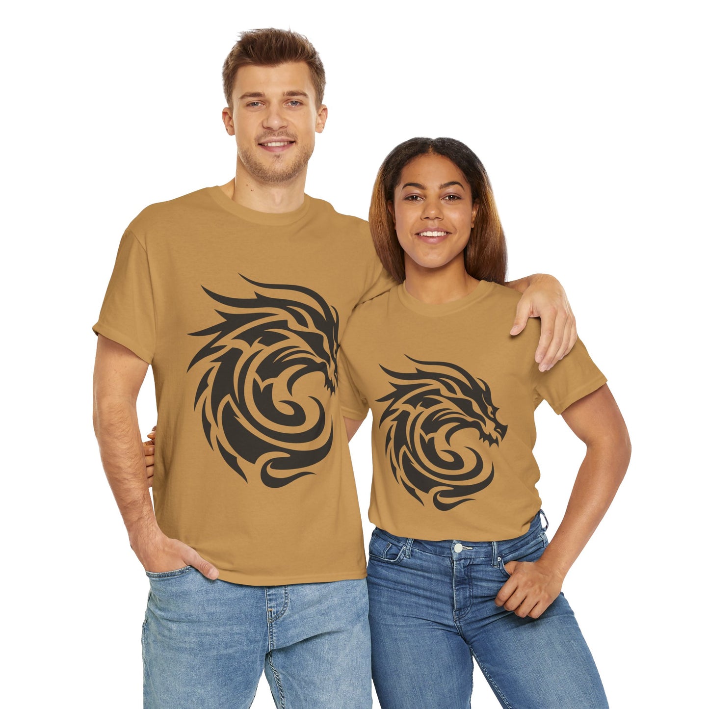 Dragon Tshirt, Fire Breathing Tee, Mythical Creature Shirt, Medieval Fantasy Top, Unisex Cotton Graphic Tee