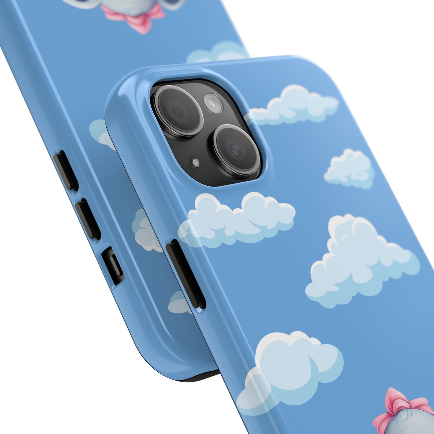 Cartoon Elephant Tough Phone Case - Cute Animal Lover Gift, Protective Cover for