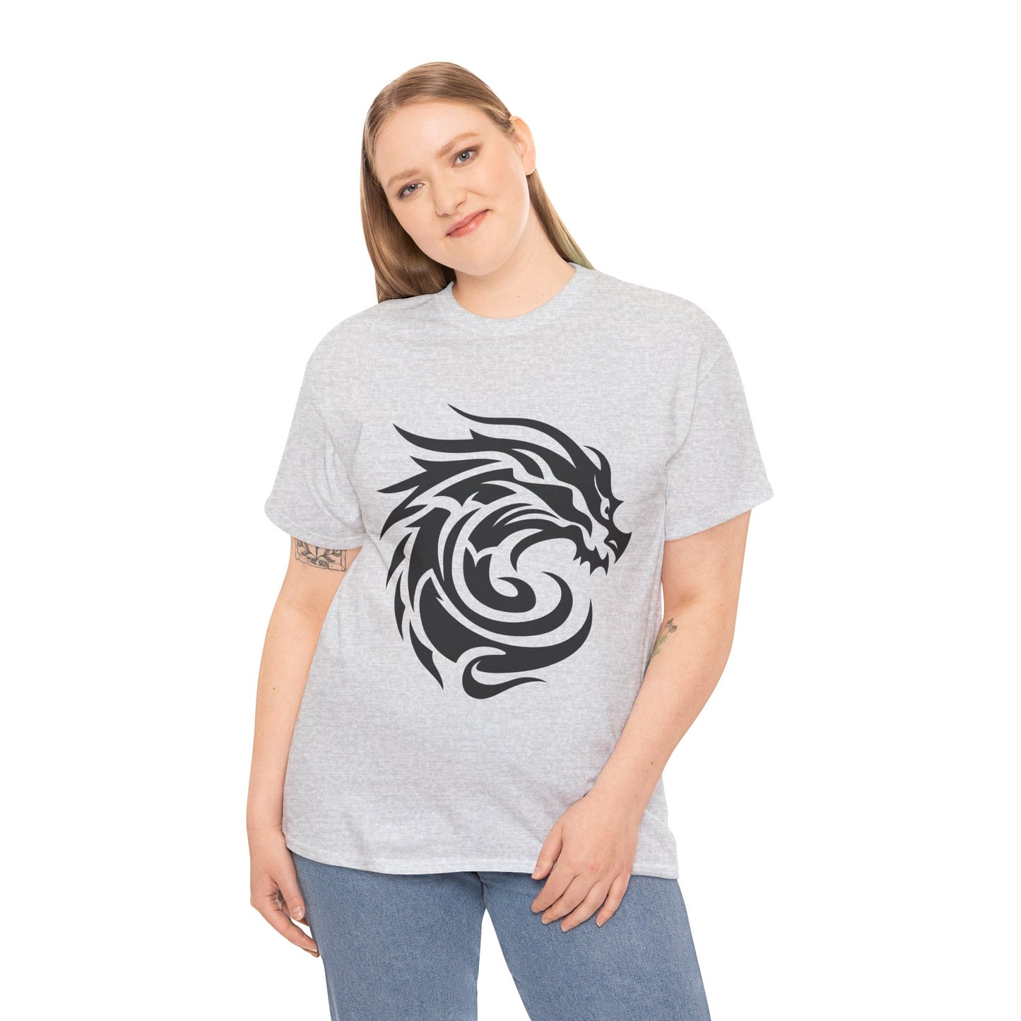 Dragon Tshirt, Fire Breathing Tee, Mythical Creature Shirt, Medieval Fantasy Top, Unisex Cotton Graphic Tee