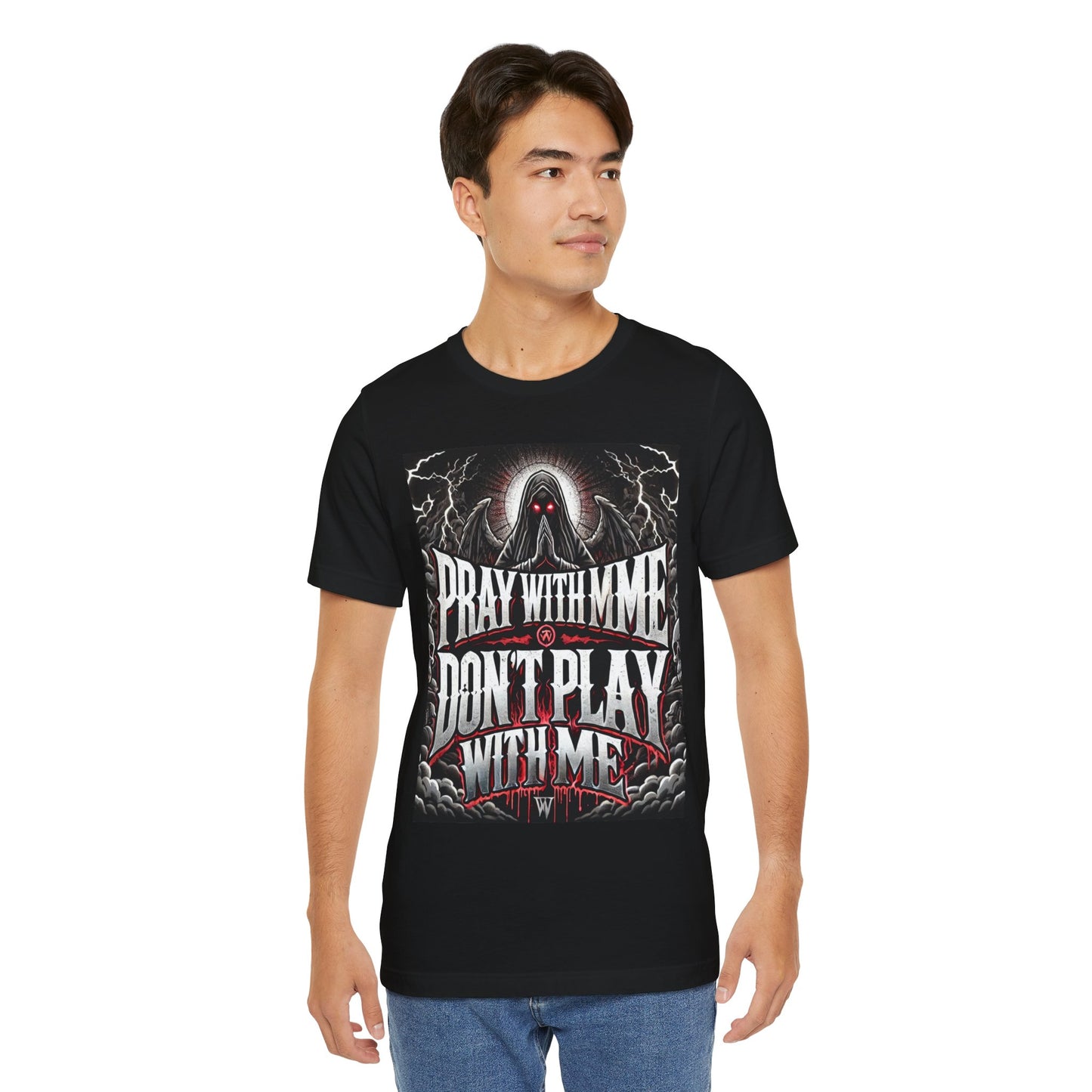 Pray With Me Don't Play With Me Unisex Tee, Christian Shirt, Religious Tee, Short Sleeve Shirt, Prayer Gift
