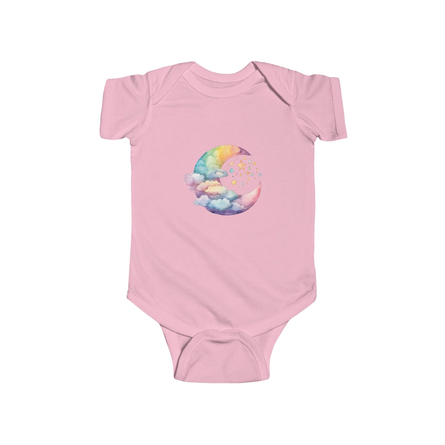 Cloudy Moon Infant Bodysuit, Baby One-Piece Romper, Cute Night Sky Outfit, Celestial Nursery Gift, Gender Neutral Shower Present