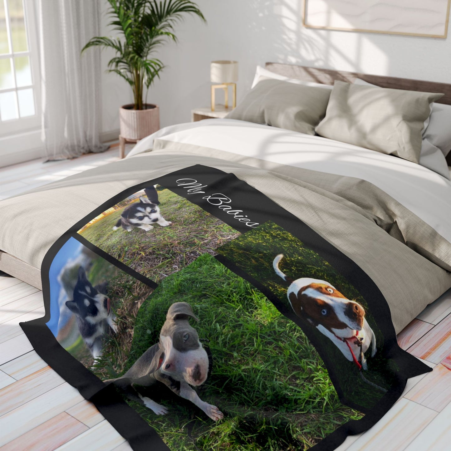 Personalized Arctic Fleece Blanket, Custom Blanket with up to 4 Photos, Gift for Loved Ones, Cozy Photo Throw, Memory Blanket, Home Decor,