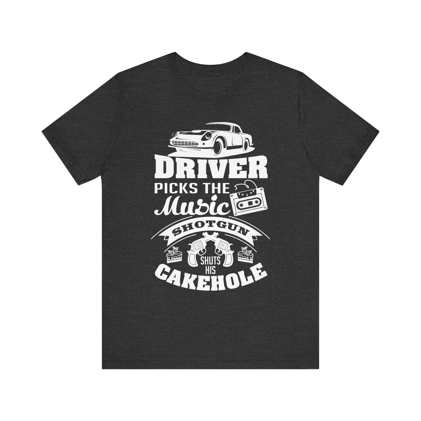 Supernatural Driver Picks the Music Unisex Jersey Short Sleeve Tee, Shirt, Tshirt, Fan Gift, Dean Sam Winchester, Funny TV Quote