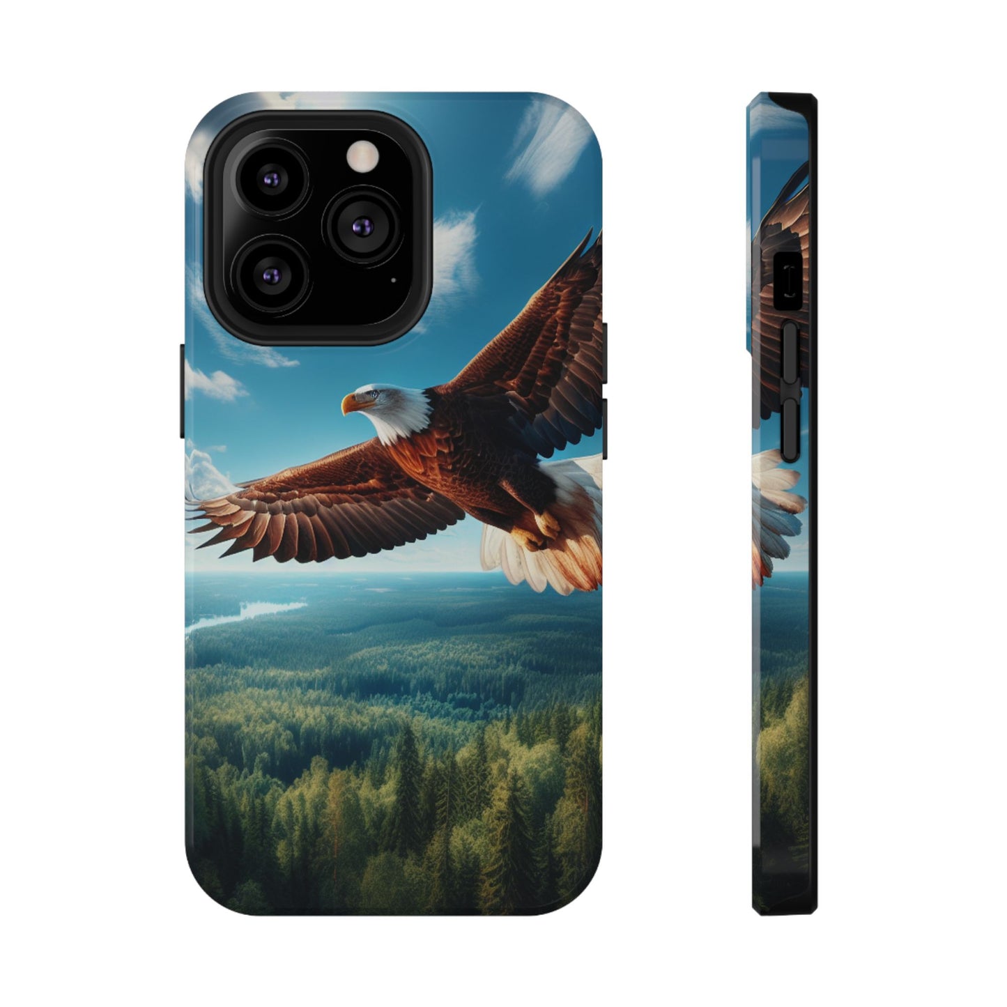 Phone Case, Bald Eagle American Freedom Design, Patriotic Accessories, Unique Protective Cover, US Wildlife Gift, Independence Day Decor