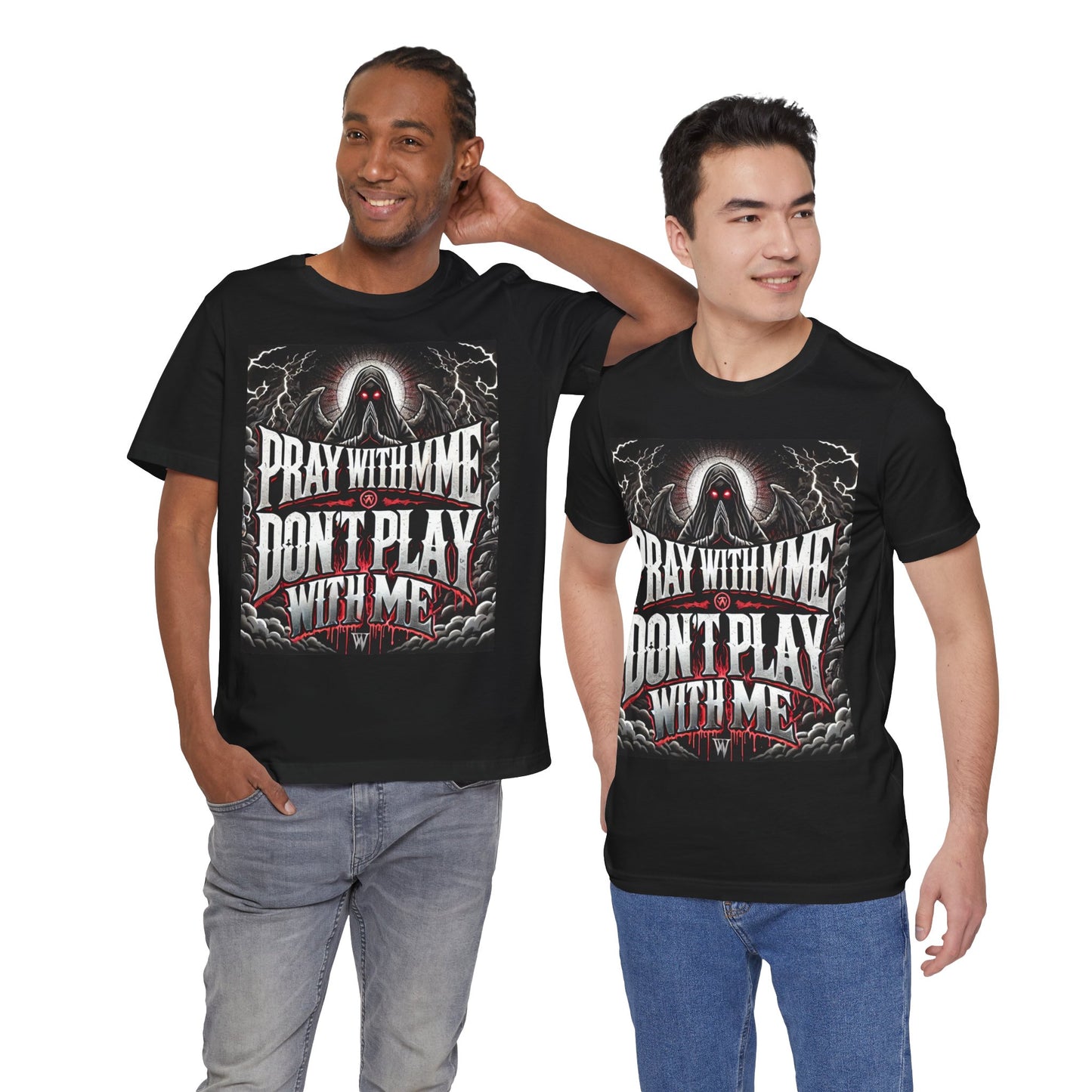 Pray With Me Don't Play With Me Unisex Tee, Christian Shirt, Religious Tee, Short Sleeve Shirt, Prayer Gift