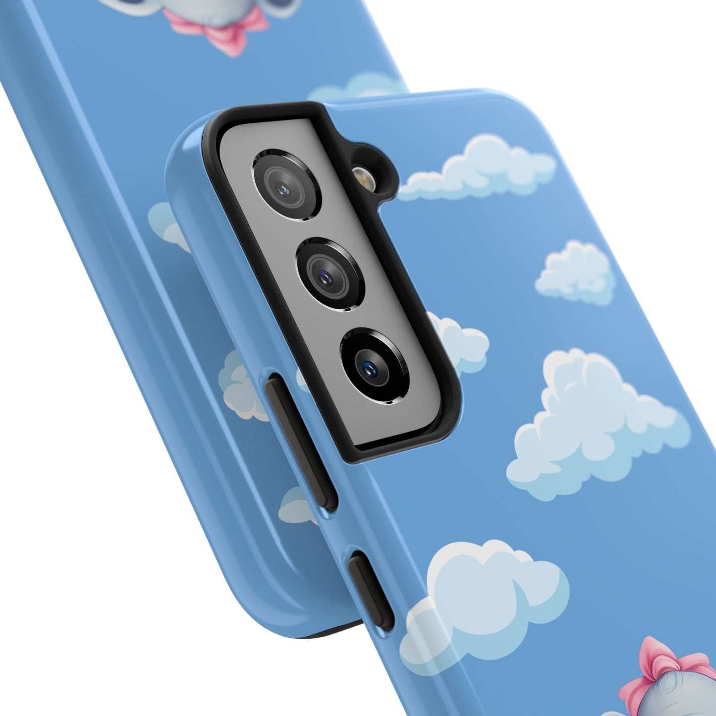 Cartoon Elephant Tough Phone Case - Cute Animal Lover Gift, Protective Cover for