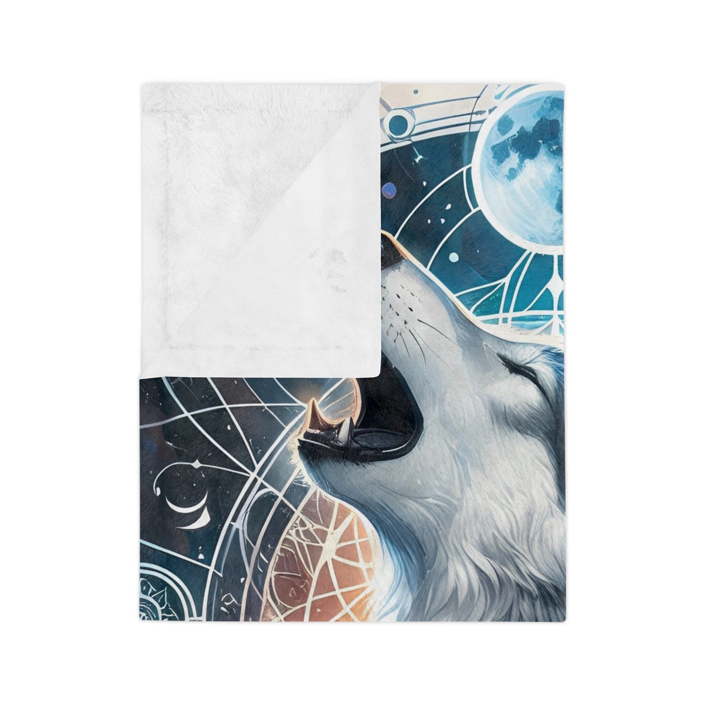 Celestial Wolf Blanket