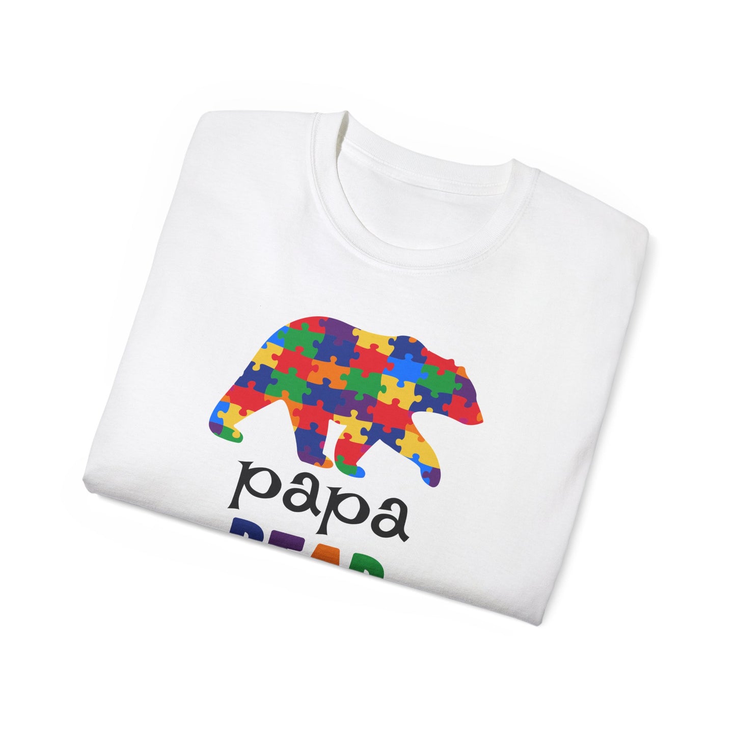Colorful Papa Bear T-Shirt, Perfect for Father's Day, Gift for Dads