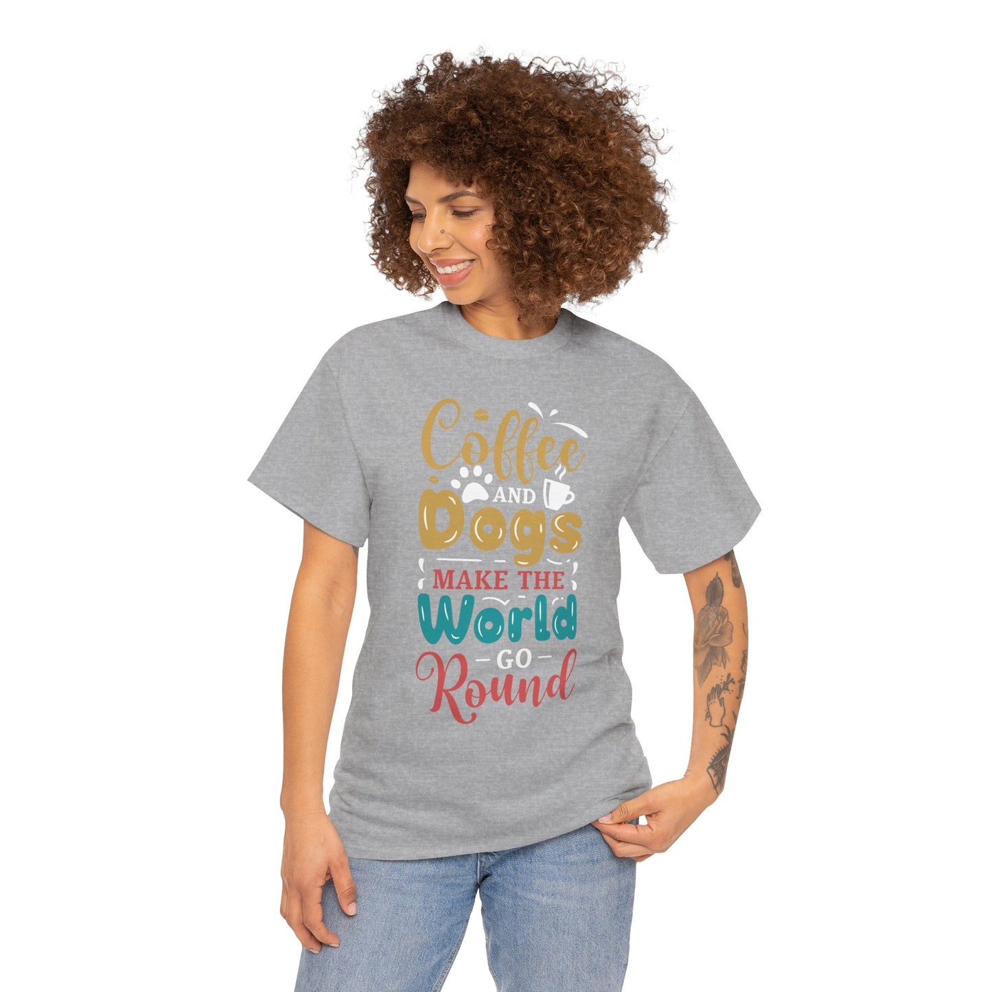 Coffee Lovers Dog Lovers T-Shirt, Unisex Tee, Coffee Gifts, Dog Mom Shirt, Dog Dad Shirt, Graphic Tee