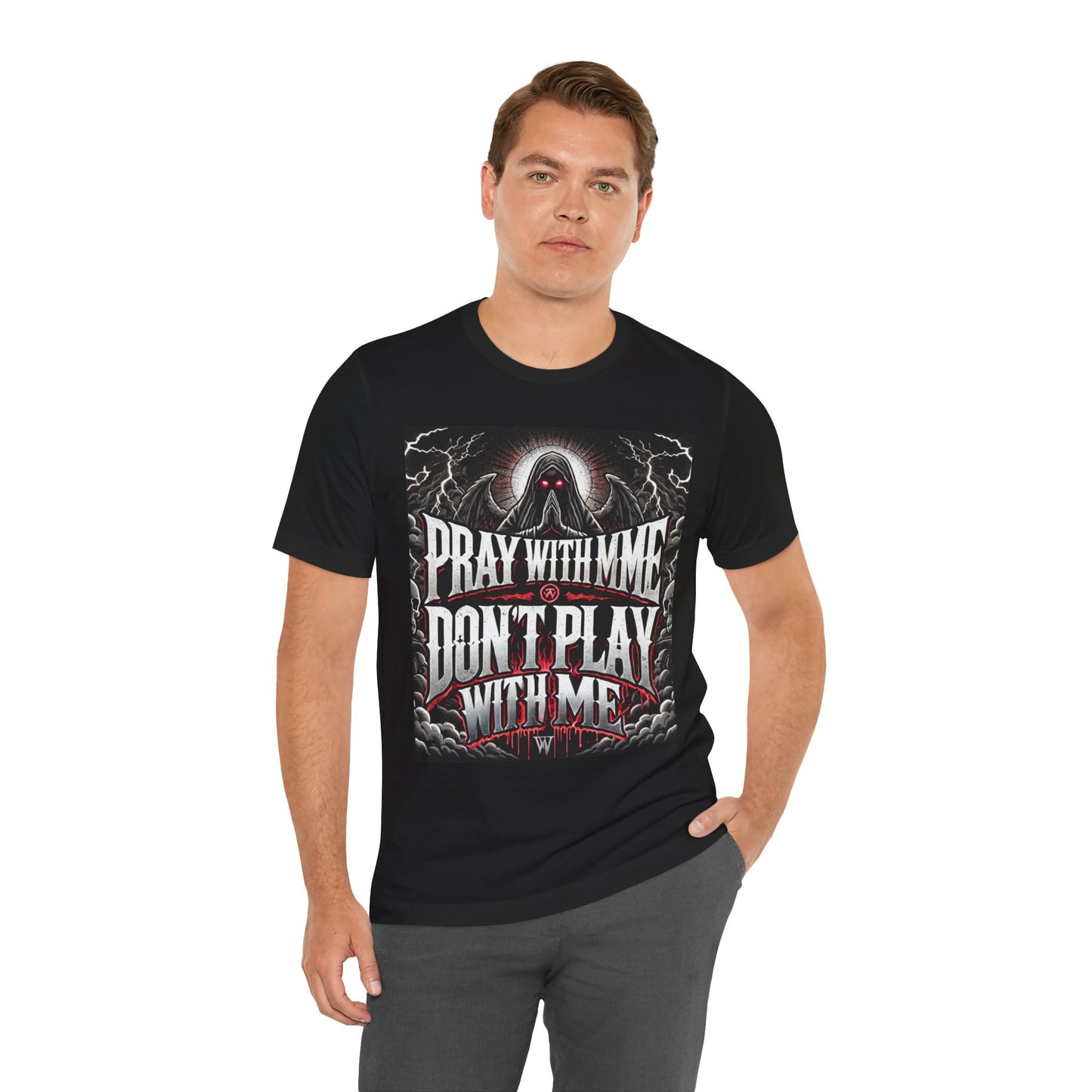 Pray With Me Don't Play With Me Unisex Tee, Christian Shirt, Religious Tee, Short Sleeve Shirt, Prayer Gift