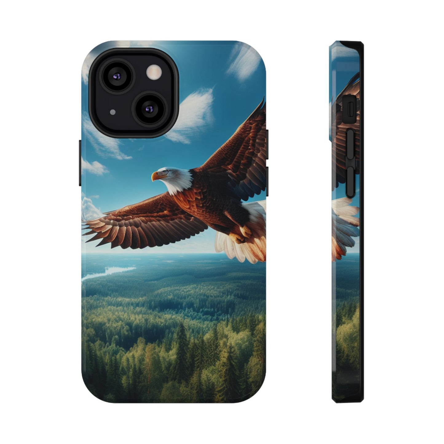 Phone Case, Bald Eagle American Freedom Design, Patriotic Accessories, Unique Protective Cover, US Wildlife Gift, Independence Day Decor