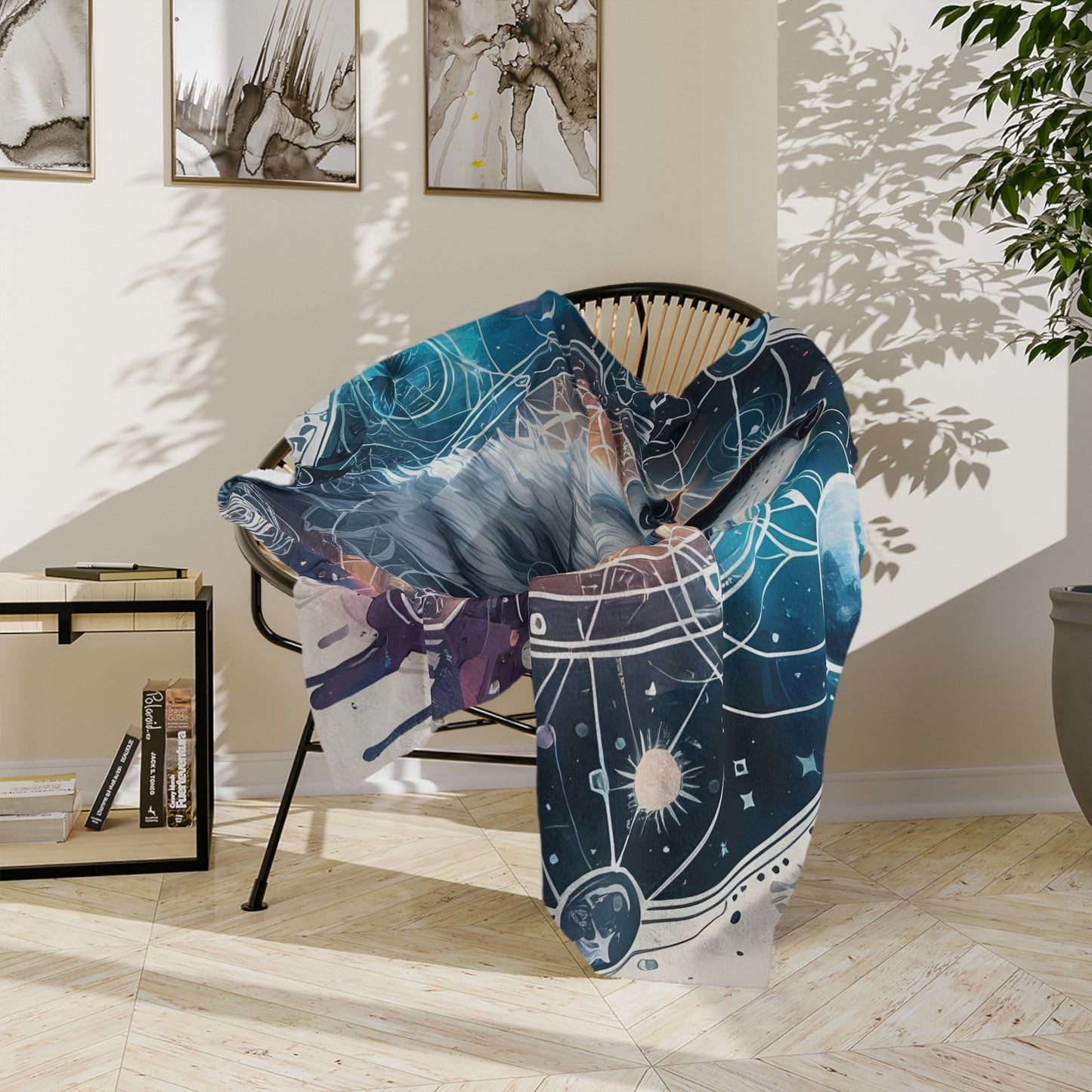 Celestial Wolf Blanket
