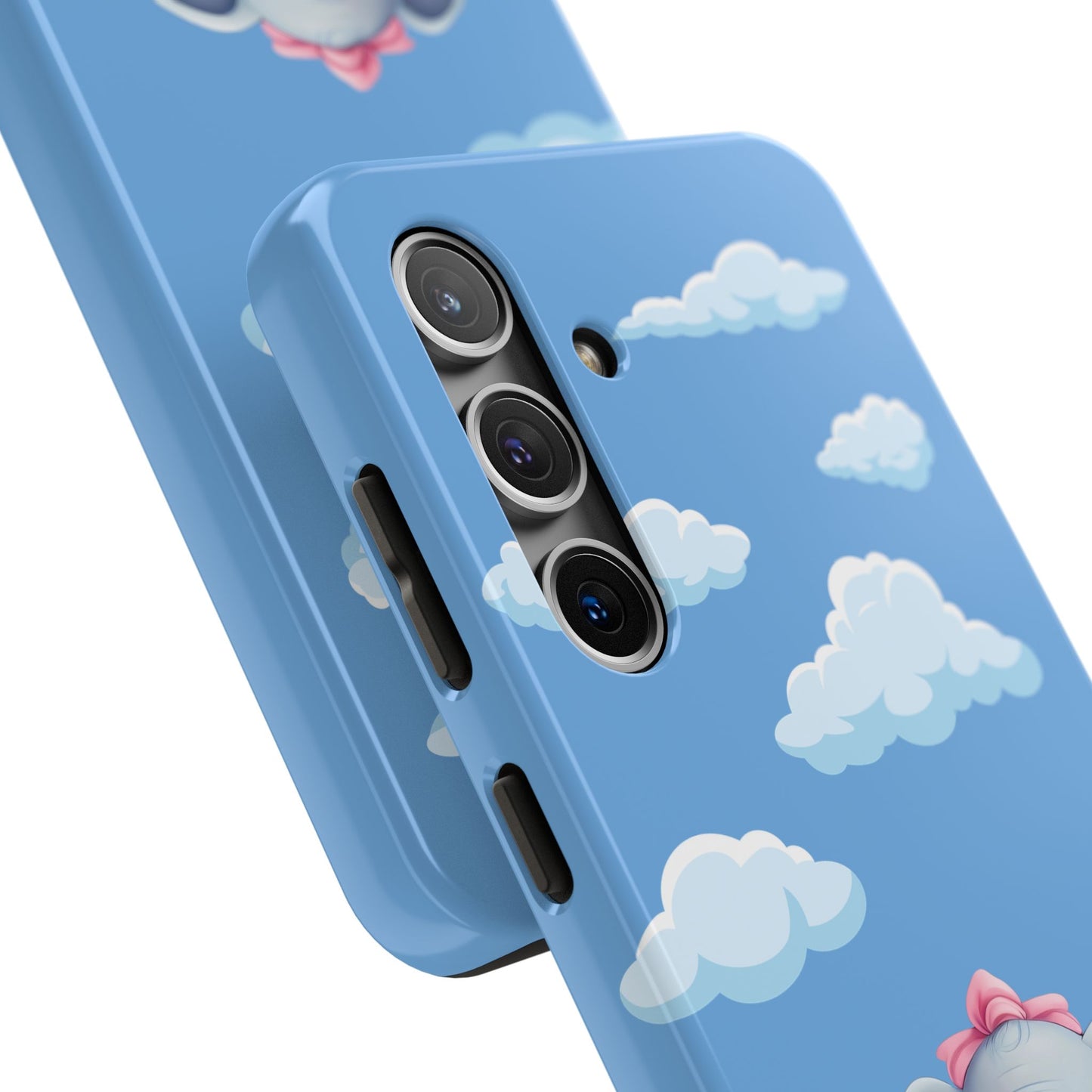 Cartoon Elephant Tough Phone Case - Cute Animal Lover Gift, Protective Cover for