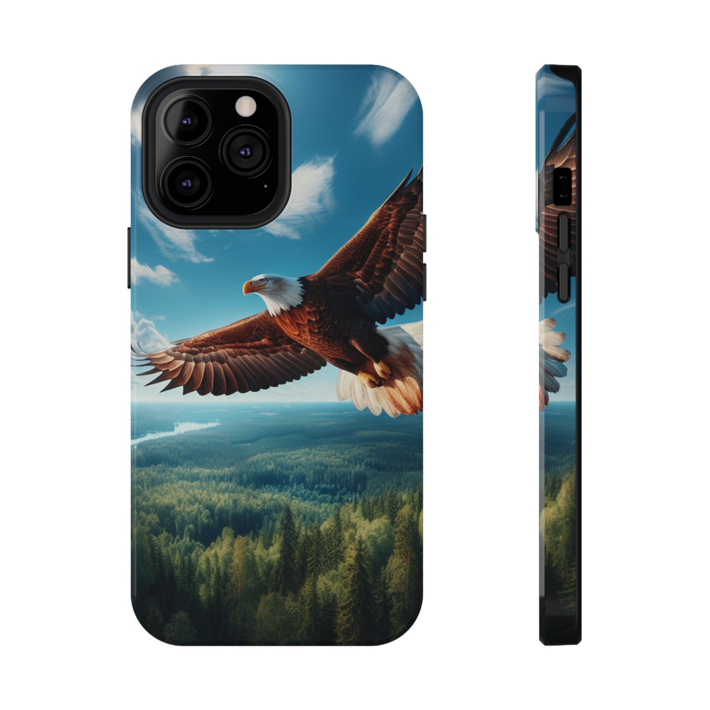 Phone Case, Bald Eagle American Freedom Design, Patriotic Accessories, Unique Protective Cover, US Wildlife Gift, Independence Day Decor
