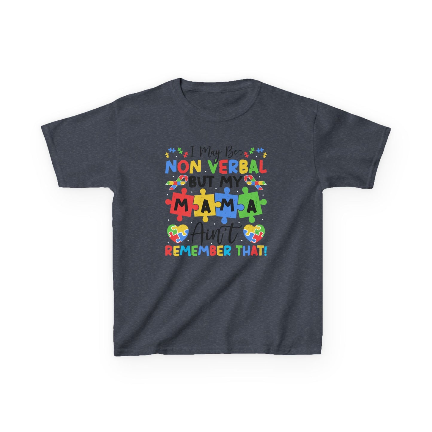 Non Verbal Mama Kids Tee, Autism Awareness Shirt, Gift for Kids, Special Needs Clothing, Birthday Gift, Family Celebrations