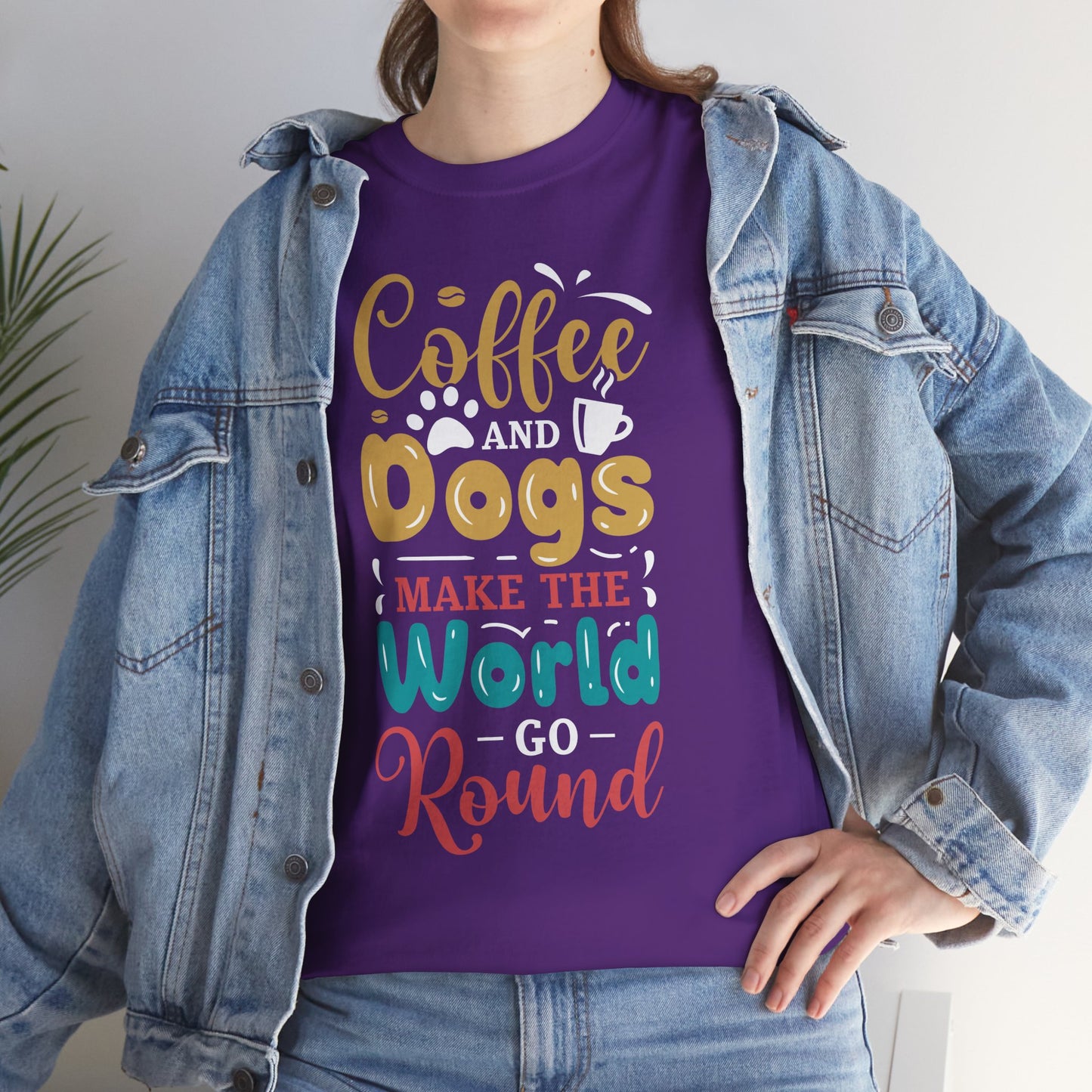 Coffee Lovers Dog Lovers T-Shirt, Unisex Tee, Coffee Gifts, Dog Mom Shirt, Dog Dad Shirt, Graphic Tee