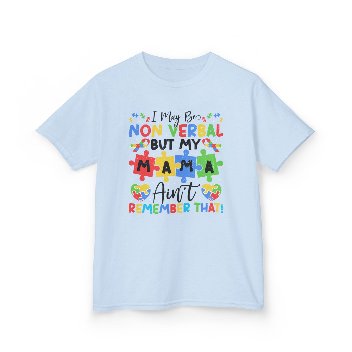 Non Verbal Mama Kids Tee, Autism Awareness Shirt, Gift for Kids, Special Needs Clothing, Birthday Gift, Family Celebrations