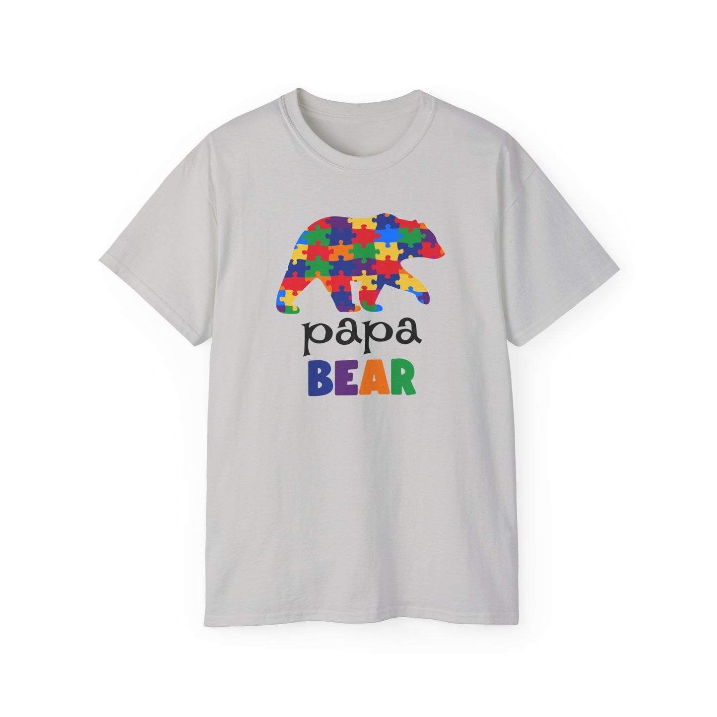 Colorful Papa Bear T-Shirt, Perfect for Father's Day, Gift for Dads