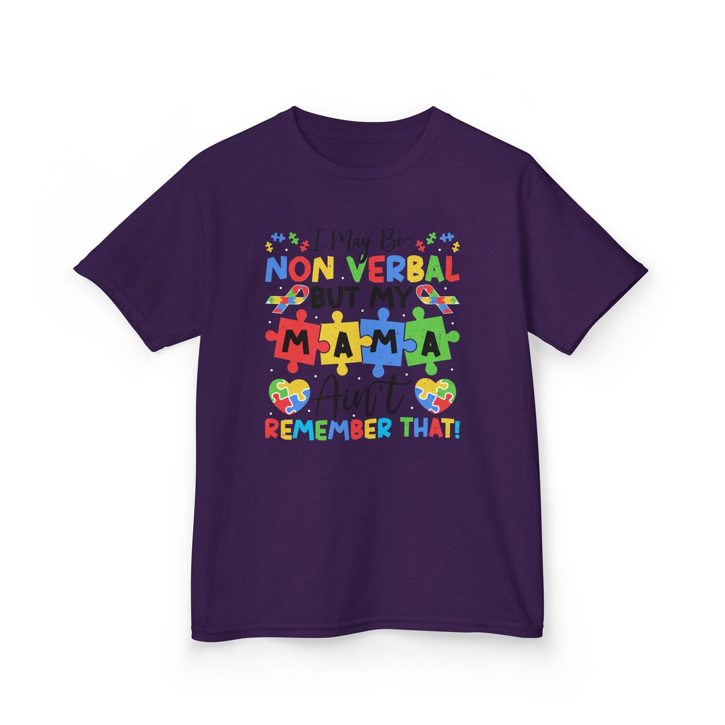 Non Verbal Mama Kids Tee, Autism Awareness Shirt, Gift for Kids, Special Needs Clothing, Birthday Gift, Family Celebrations