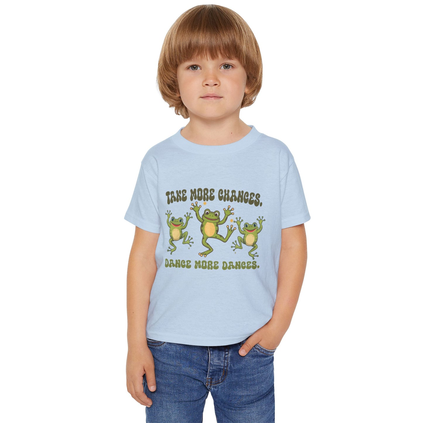 Frog Toddler T-Shirt, Cute Saying, Dancing Frogs, Kids Tee, Playful Children's Clothing