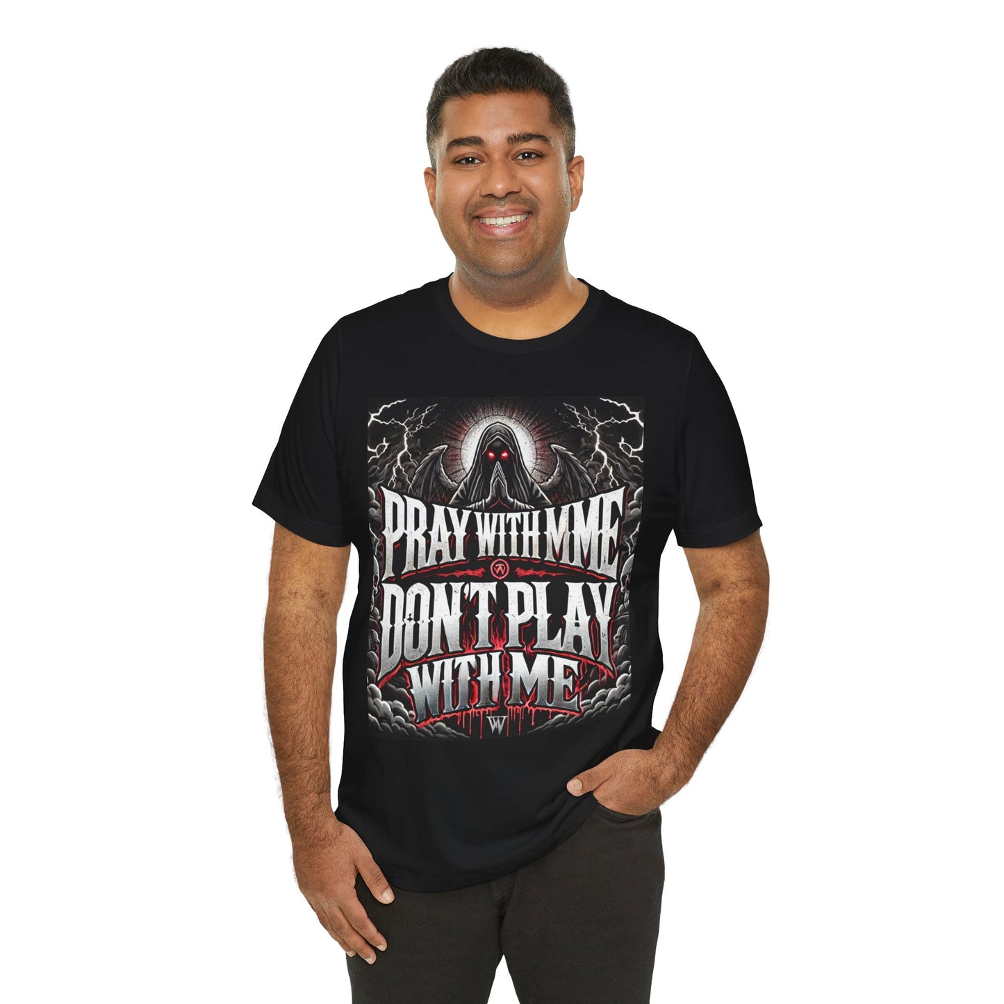 Pray With Me Don't Play With Me Unisex Tee, Christian Shirt, Religious Tee, Short Sleeve Shirt, Prayer Gift