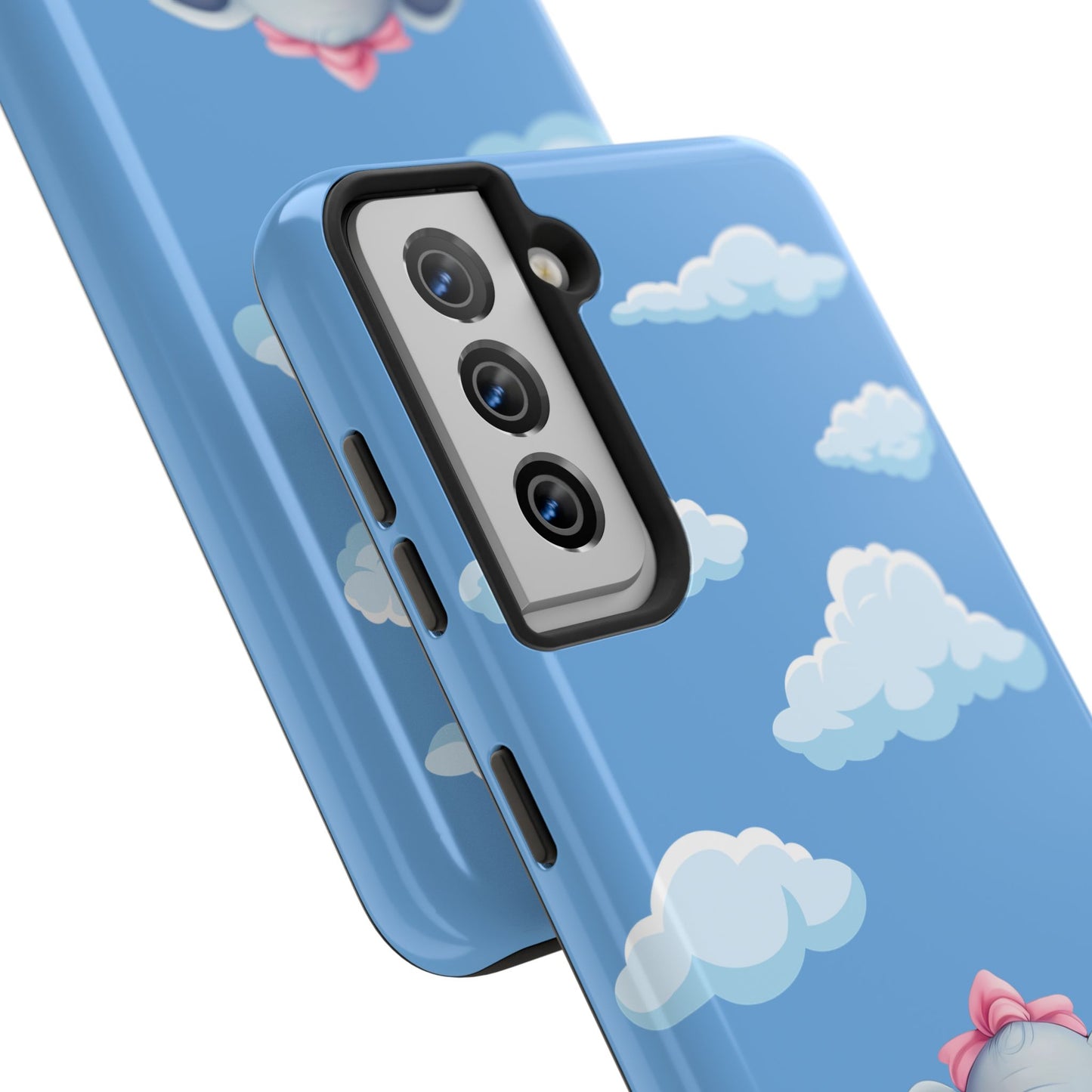 Cartoon Elephant Tough Phone Case - Cute Animal Lover Gift, Protective Cover for
