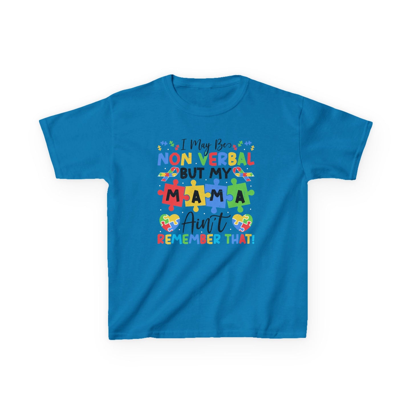 Non Verbal Mama Kids Tee, Autism Awareness Shirt, Gift for Kids, Special Needs Clothing, Birthday Gift, Family Celebrations