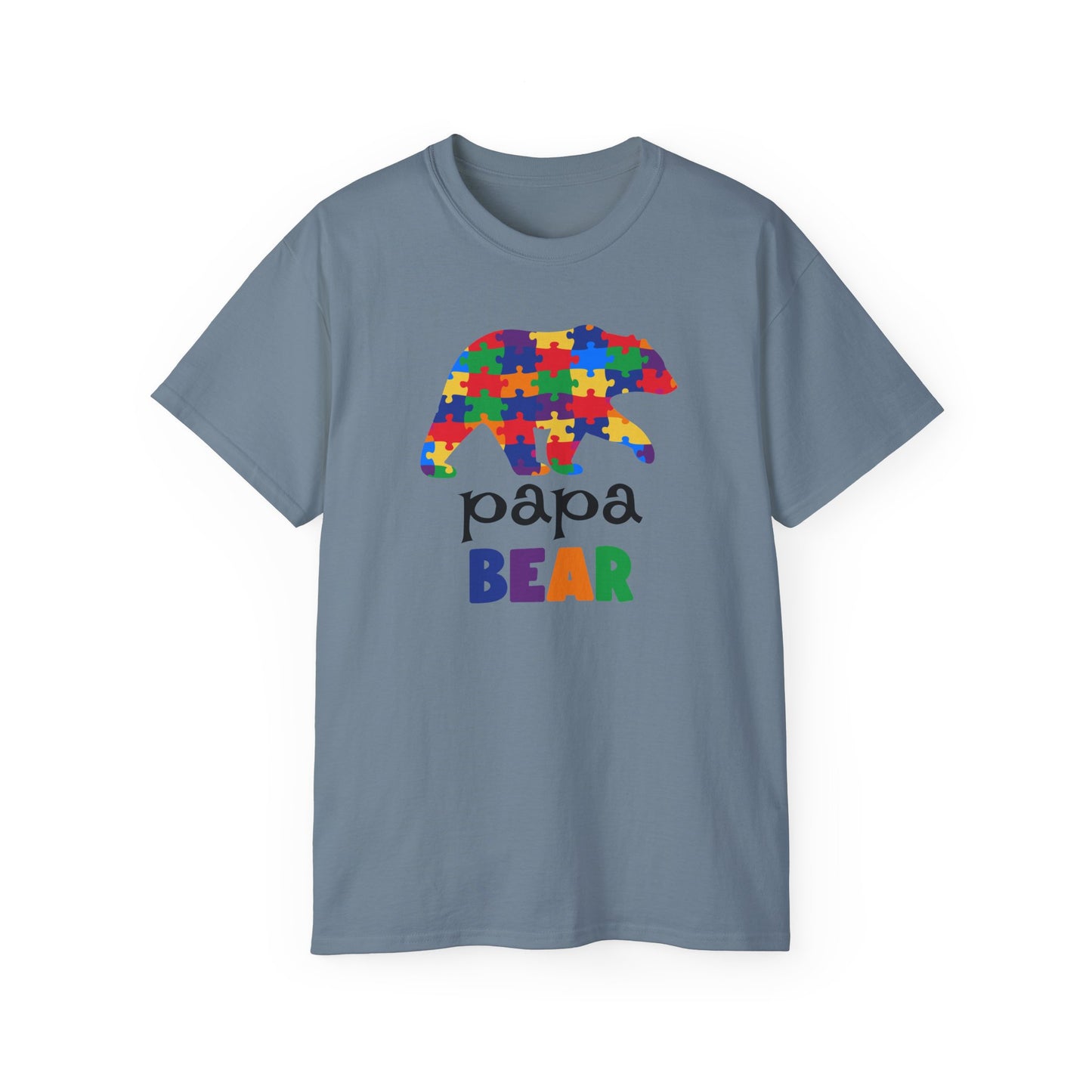 Colorful Papa Bear T-Shirt, Perfect for Father's Day, Gift for Dads