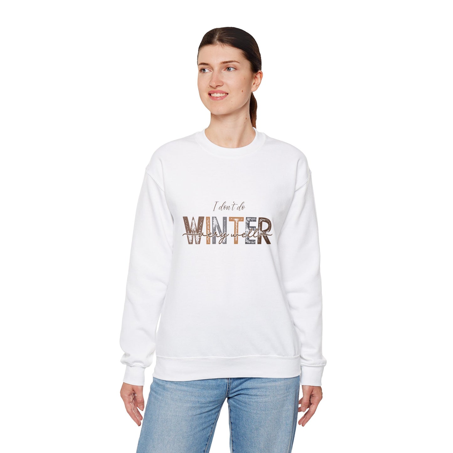 Winter Sweater Unisex Sweatshirt, Cozy Pullover Jumper, Cold Weather Clothing, Funny Winter Saying Top, Warm Winter Apparel