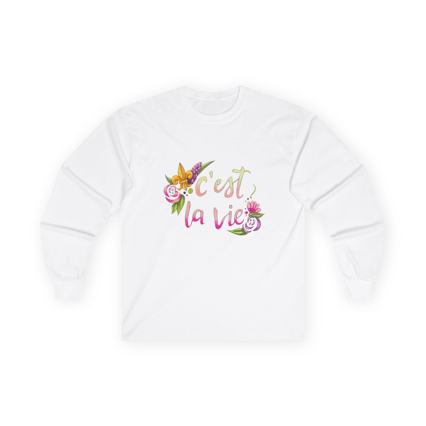 French That Is Life Sweatshirt - Unisex Ultra Cotton Long Sleeve Tee, French Quote Gift, Paris Lover Jumper, Trendy French Clothing, Bonjour