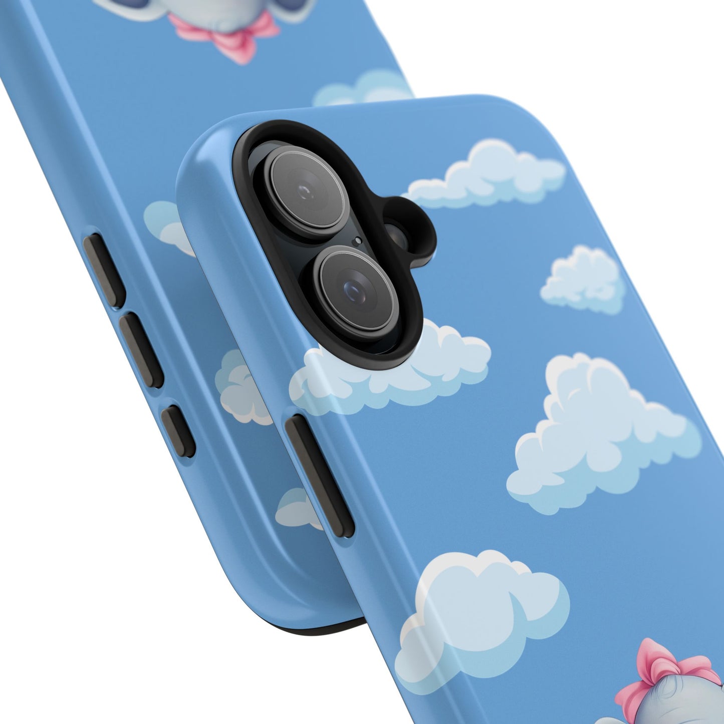 Cartoon Elephant Tough Phone Case - Cute Animal Lover Gift, Protective Cover for