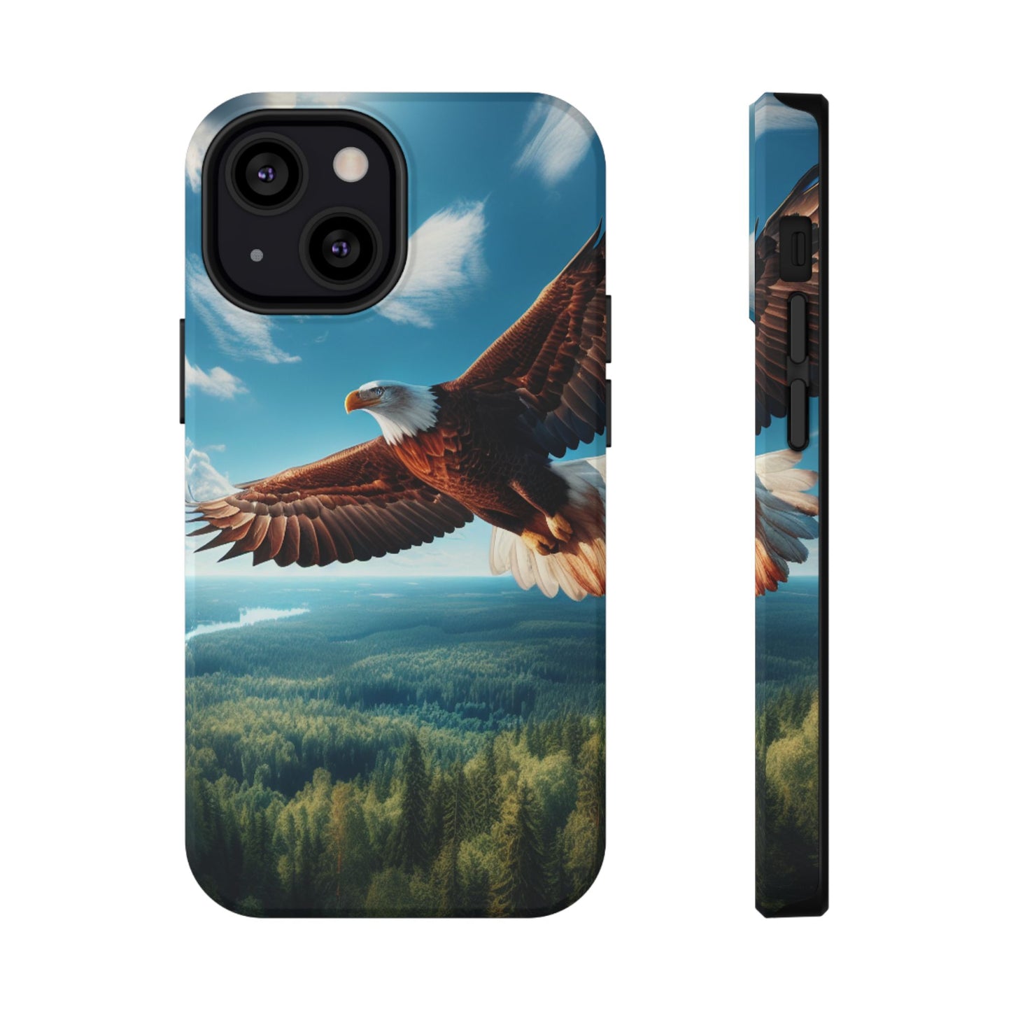 Phone Case, Bald Eagle American Freedom Design, Patriotic Accessories, Unique Protective Cover, US Wildlife Gift, Independence Day Decor