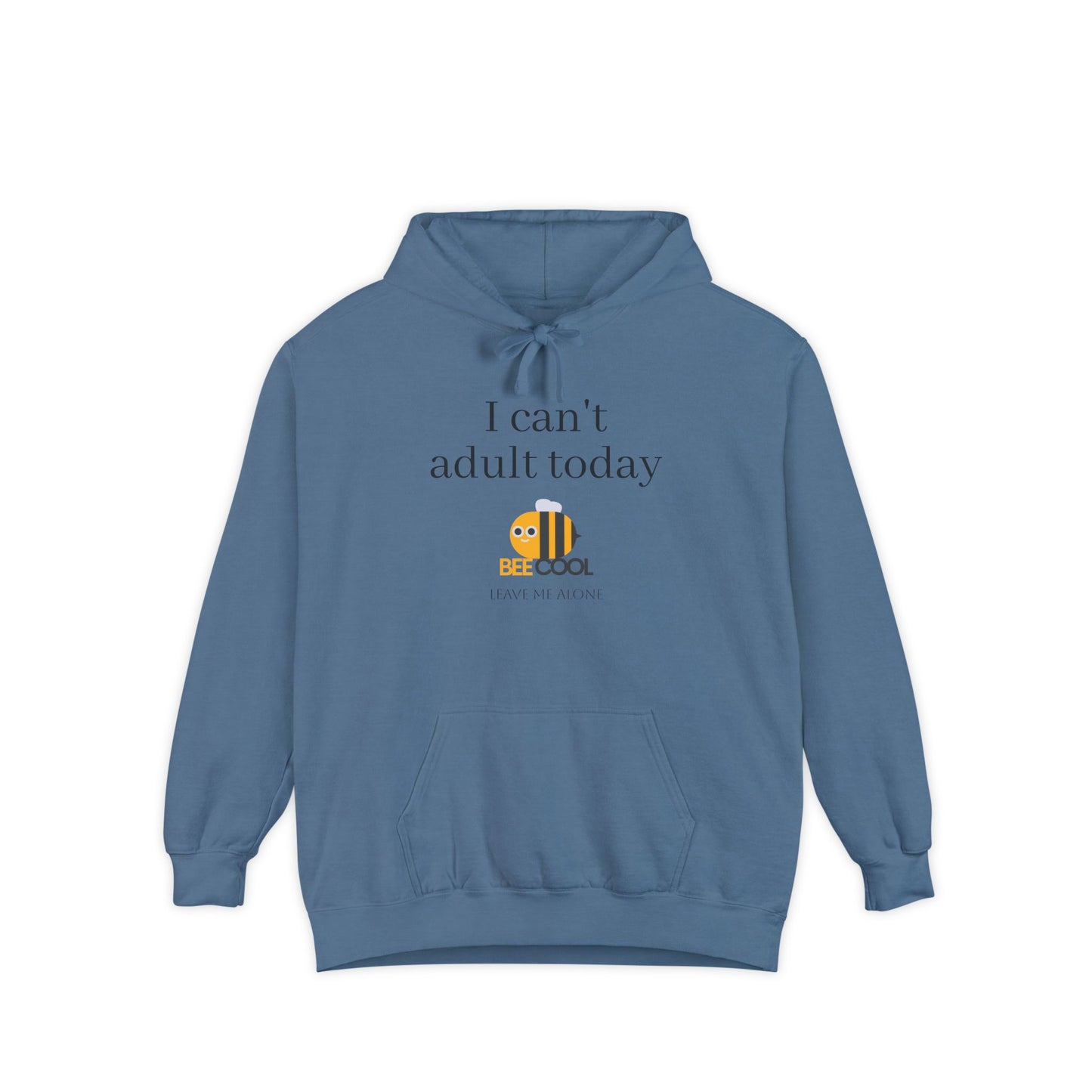 Funny 'Leave Me Alone, I Can't Adult Today' Unisex Hoodie, Introvert Gift, Comfy Sweatshirt, Sarcastic Jumper, Lazy Day Wear, Lounge