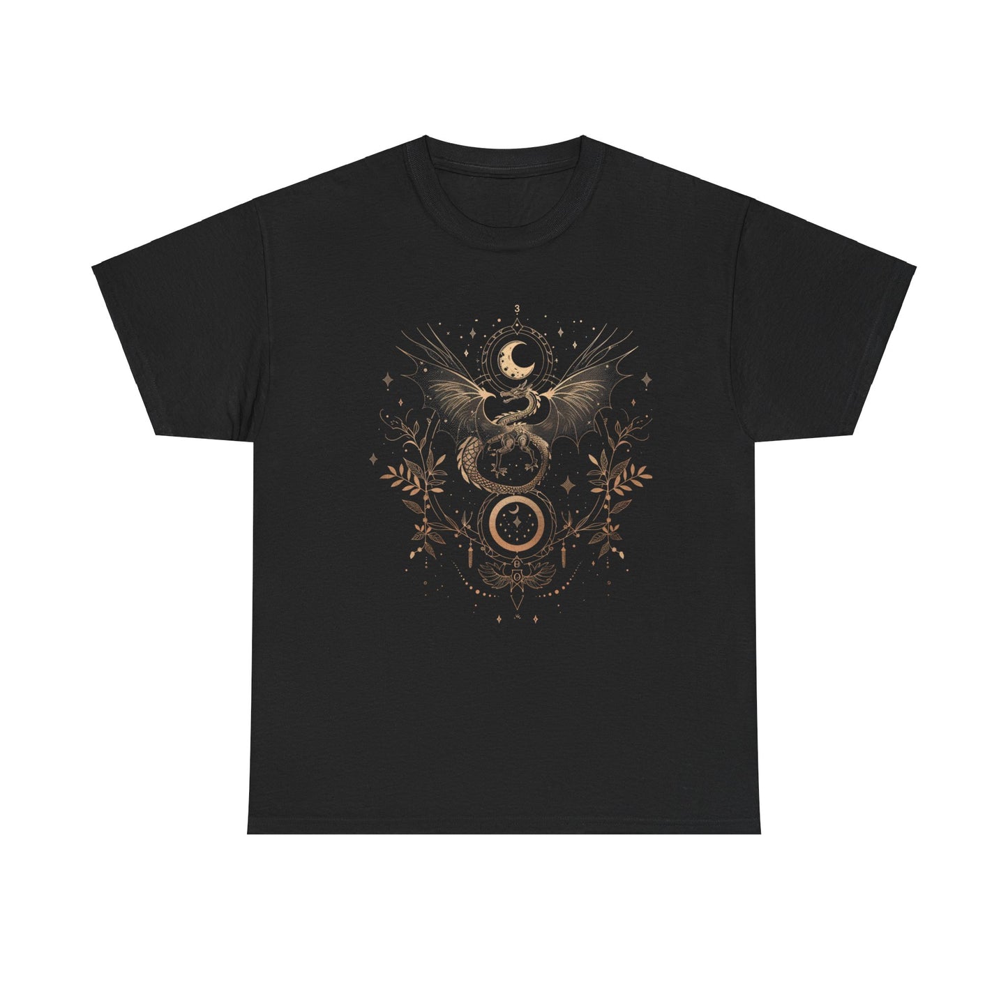 Mystican Dragon Tee, Mythical Creature Shirt, Fantasy Graphic Top, Dragon Lover Gift, Unisex T-Shirt, Dragon Art Apparel