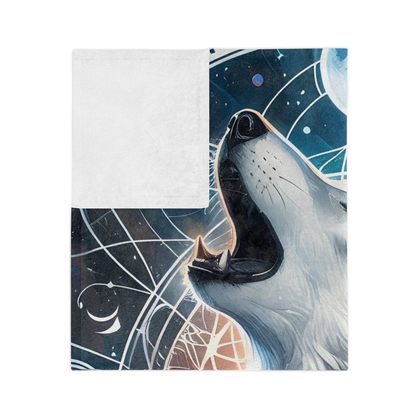 Celestial Wolf Blanket