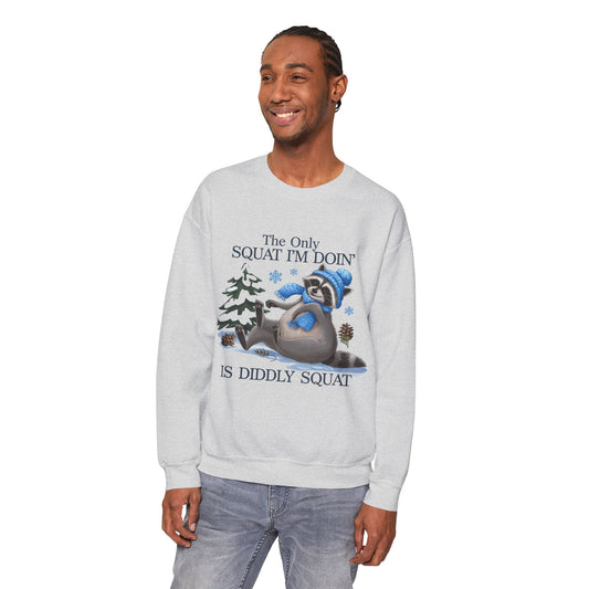 Playful Raccoon Seasonal Seller Sweatshirt: Unisex, Heavy blend,  Lazy, Funny, Cozy loungewear, Winter fashion,