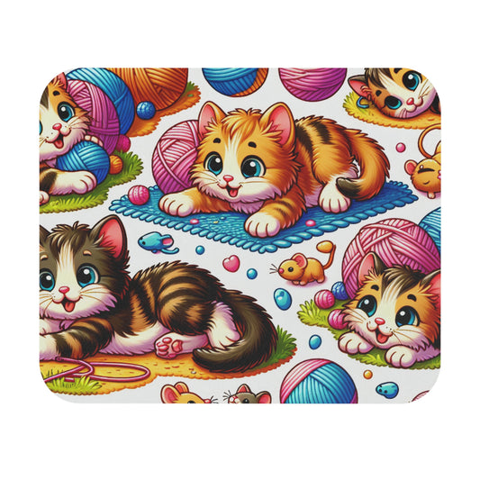 Rectangle Mouse Pad - Kittens, Cute Cat Lover's Desk Mat, Non-Slip Gaming Pad, Office Accessories, Gift for Cat Owners, Custom Mouse Mat