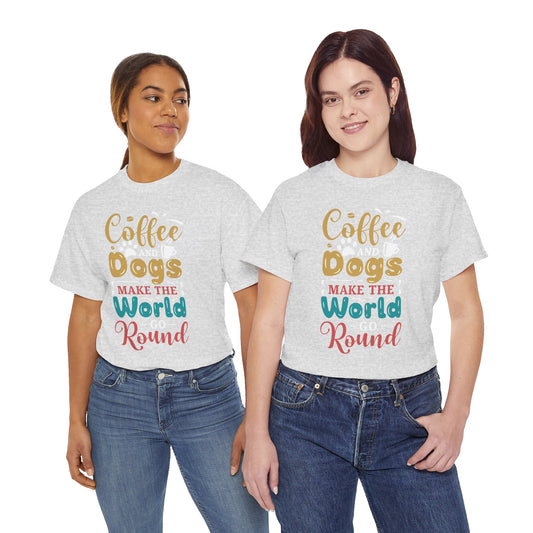 Coffee Lovers Dog Lovers T-Shirt, Unisex Tee, Coffee Gifts, Dog Mom Shirt, Dog Dad Shirt, Graphic Tee