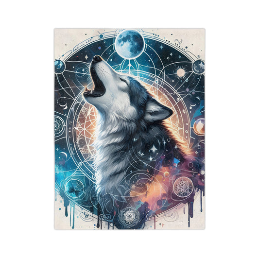Celestial Wolf Blanket