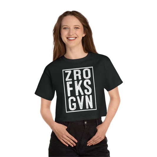 Cropped T-Shirt - zero fs given