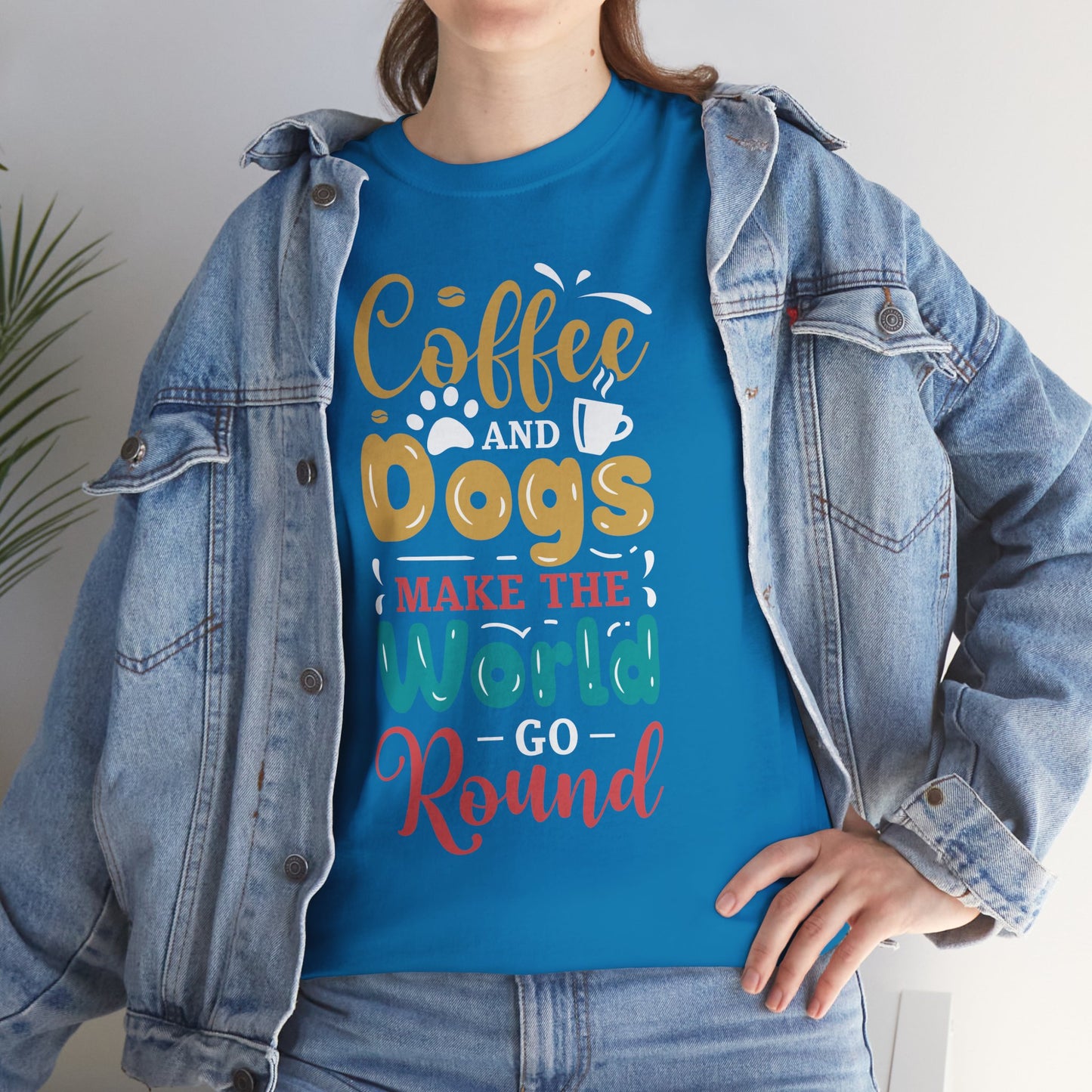 Coffee Lovers Dog Lovers T-Shirt, Unisex Tee, Coffee Gifts, Dog Mom Shirt, Dog Dad Shirt, Graphic Tee