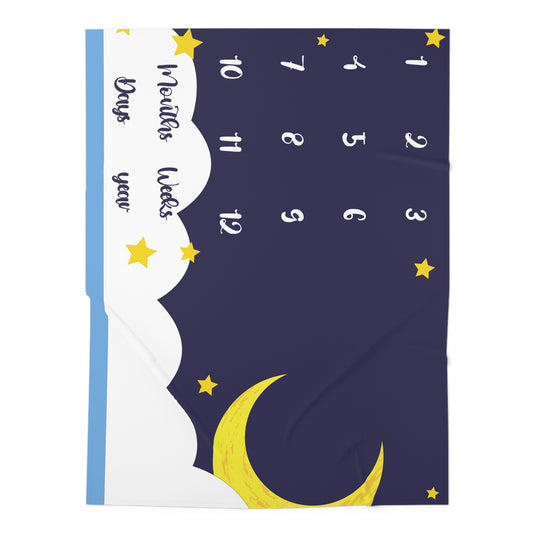 Milestone baby blanket, Baby Swaddle Blanket