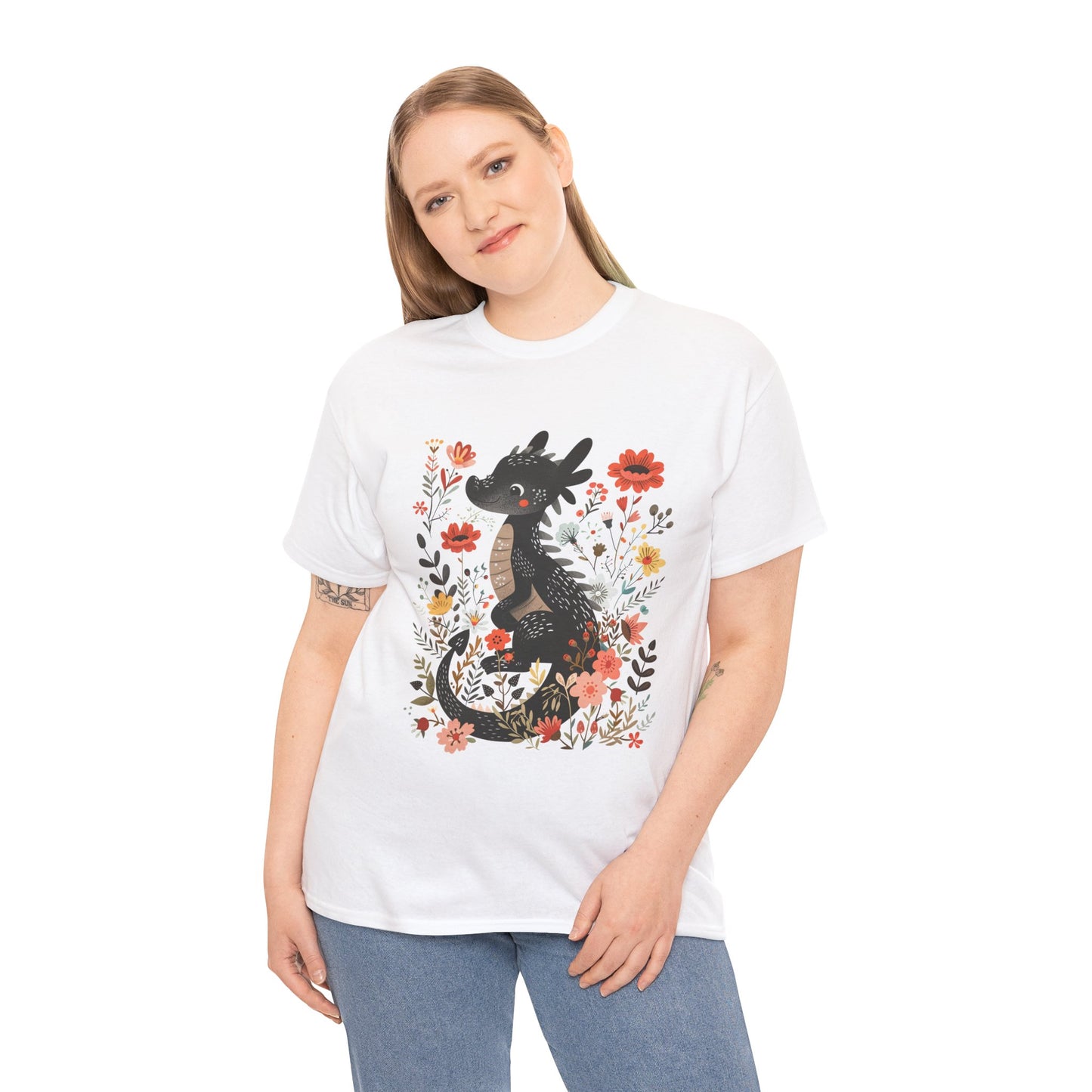 Baby Dragon Tshirt, Cute Dragon Shirt, Mythical Creature Tee, Fantasy Graphic Top, Dragon Lover Gift, Unisex Tee