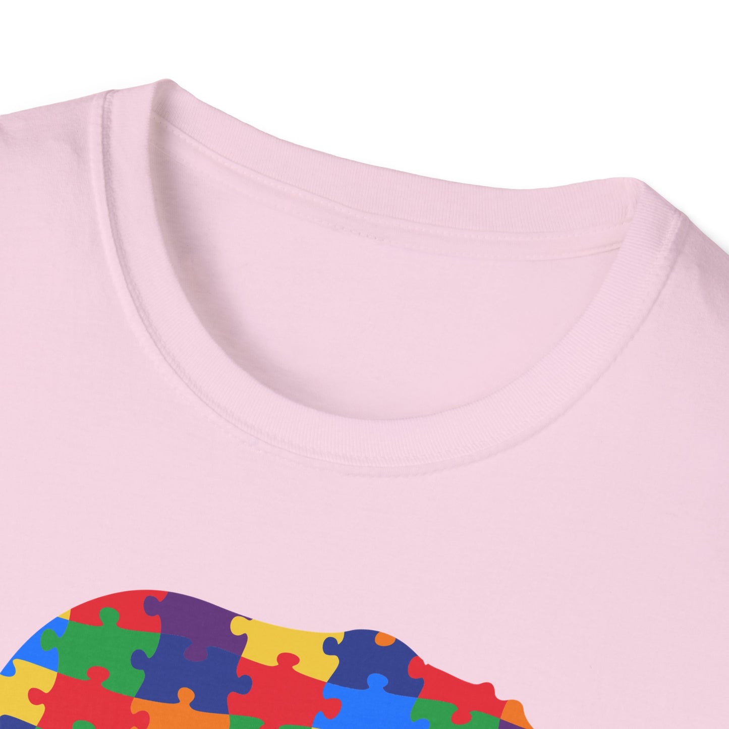 Mama Bear Puzzle Unisex T-Shirt, Gift for Moms, Autism Awareness
