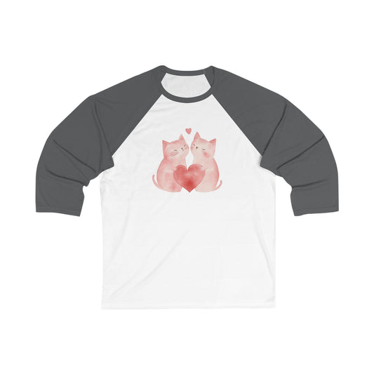 Valentine's Day Kitties Baseball Tee
