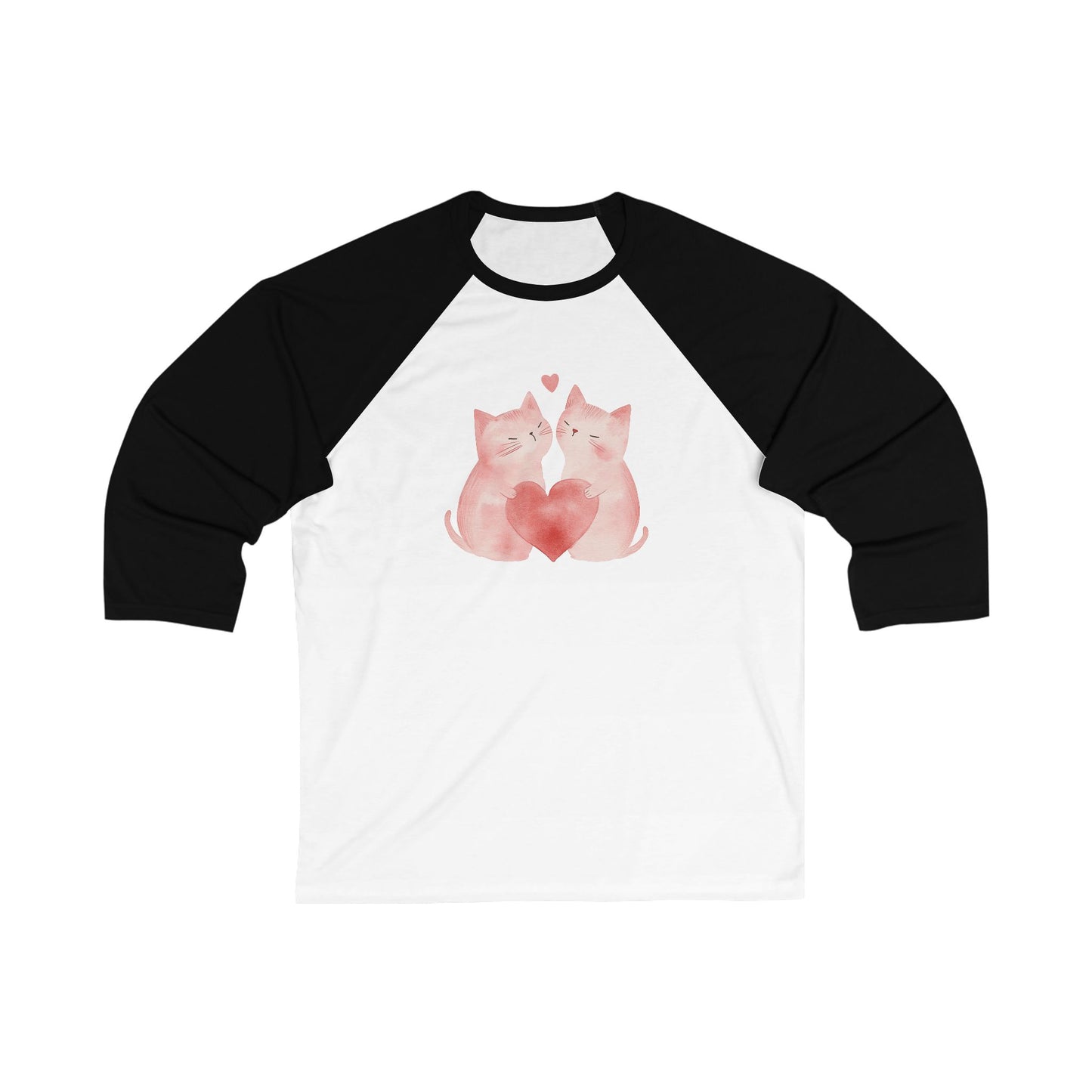 Valentine's Day Kitties Baseball Tee