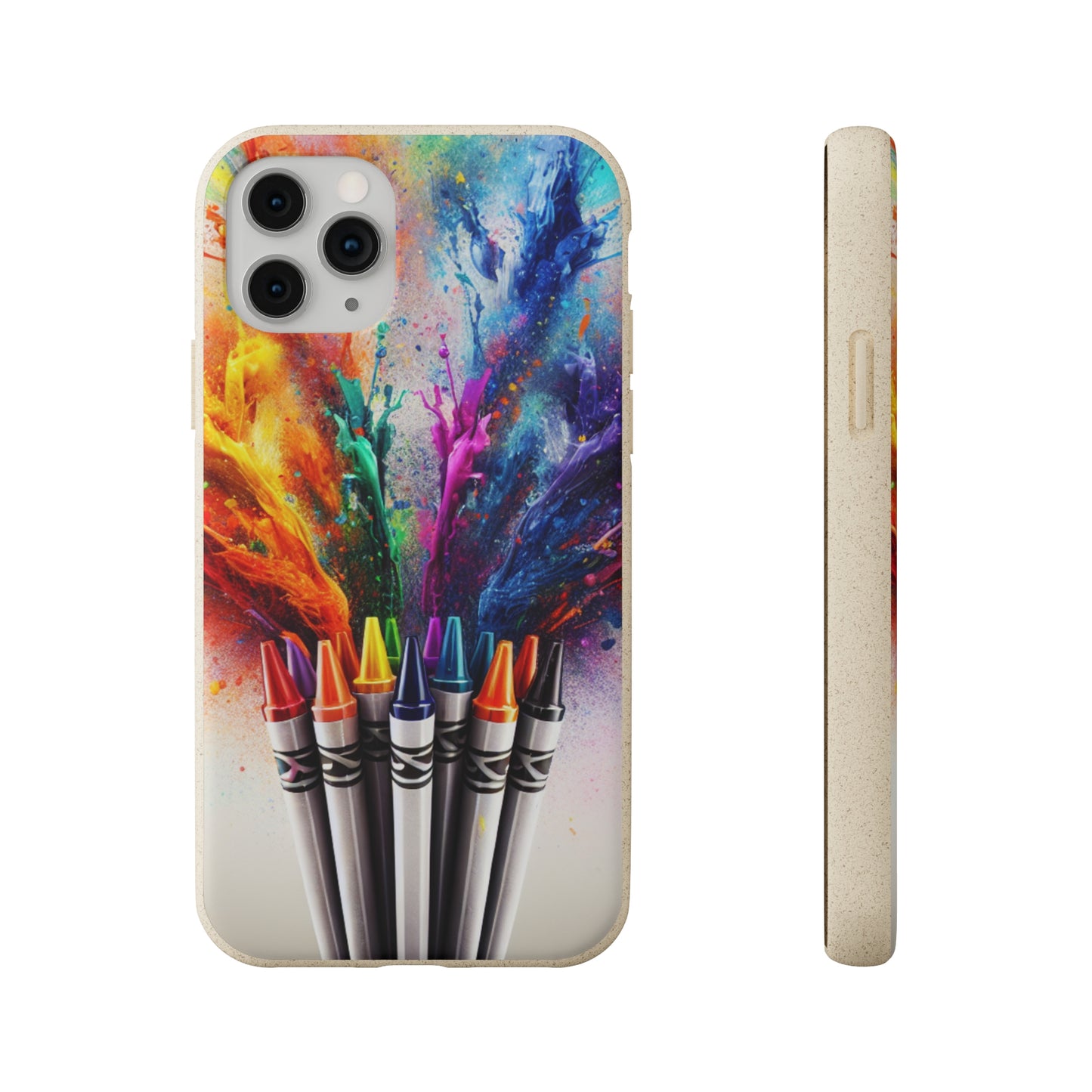 Biodegradable Cases - Eco-Friendly Crayon Style